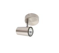 Harvey Single Adjustable Spotlight Satin Nickel, Multi