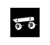 Netlighting Hary Modern 2 Light Twin Ceiling Spotlight GU10 in Silver Netlighting Silver