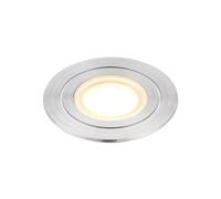 Netlighting Hayz Integrated LED Outdoor Coastal Recessed Light Marine Grade Brushed Stainless Steel Frosted IP67 in Grey Netlighting Grey