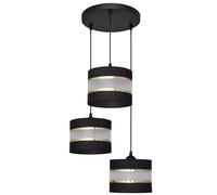Netlighting Helen Cluster Pendant Ceiling Light Black Gold 35cm Netlighting Black