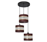 Netlighting Helen Cluster Pendant Ceiling Light Brown Gold Black 35cm Netlighting Brown