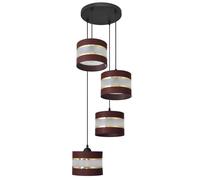 Netlighting Helen Cluster Pendant Ceiling Light Brown Gold Black 35cm Netlighting Brown