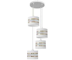 Netlighting Helen Cluster Pendant Ceiling Light White Gold 35cm Netlighting White