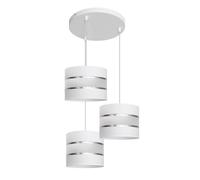 Netlighting Helen Cluster Pendant Ceiling Light White Silver 35cm Netlighting White