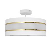 Netlighting Helen Cylindrical Ceiling Light White Gold 40cm Netlighting White