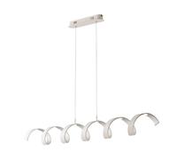Netlighting Helix Integrated LED Swirl Effect Bar Pendant White Silver 4000K Netlighting White