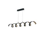 Netlighting HELIX LED Swirl Pendant Ceiling Light Black 2400lm 4000K 125x13.5cm | Size: 125x13.5 cm Netlighting Black 125x13.5 cm