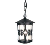 Netlighting Hereford 1 Light Outdoor Ceiling Lantern Black E27 Netlighting Black