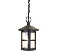 Netlighting Hereford 1 Light Outdoor Ceiling Lantern Black IP43 E27 Netlighting Black