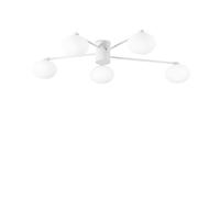 Ideal Lux Hermes 5 Light 90Cm Globe Ceiling Light White