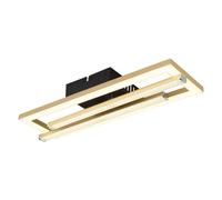 Netlighting Highway Integrated LED Semi Flush Ceiling Light Matt Gold 2x LED 4000K Netlighting Gold