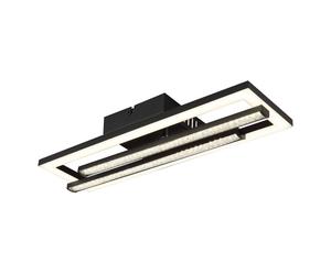 Netlighting Highway Semi Flush Ceiling Light Matt Black 2x LED 4000K Netlighting Black