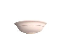Netlighting Hillside 1 Light Indoor Wall Uplighter Unglazed Ceramic E27 in White Netlighting White