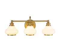 Netlighting Hinkley Ainsley Wall Lamp Brushed Brass IP44 in Yellow Netlighting Yellow
