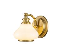 Luminosa Lighting Elstead Hinkley Ainsley Wall Lamp Brushed Brass, Ip44