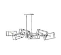 Netlighting Hinkley Fredrick Ramond Ensemble 6 Light Pendant Polished Nickel in Grey Netlighting Grey