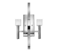 Netlighting Hinkley Fredrick Ramond Mondo 2 Light Wall Light Polished Chrome in Grey Netlighting Grey