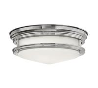 Netlighting Hinkley Hadrian 2 Light Flush Mount Chrome with Opal Glass IP44 in Grey Netlighting Grey