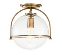 Netlighting Hinkley Somerset Globe Ceiling Light Heritage Brass in Yellow Netlighting Yellow