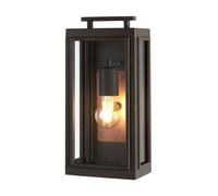 Netlighting Hinkley Sutcliffe Outdoor 1 Light Wall Lantern Oil Rubbed Bronze IP44 in Brown Netlighting Brown