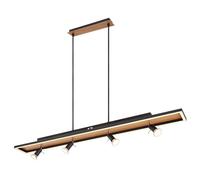Netlighting Ida Bar Pendant Ceiling Light Matt Black 2x LED Netlighting Black