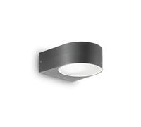 Ideal Lux Iko Single Light Up & Down Outdoor Wall Fitting in Anthracite Grey Finish