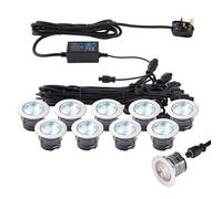 Netlighting Ikonpro Cct Integrated LED Outdoor Recessed Light Polished Stainless Steel Clear IP67 Netlighting Clear