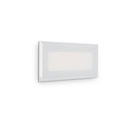 Netlighting Indio LED Outdoor Recessed Wall Light White IP65 3000K Netlighting White