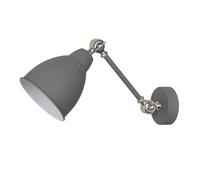 Netlighting Industrial & Retro Dome Wall Lamp Grey 1 Light E27 Netlighting Grey