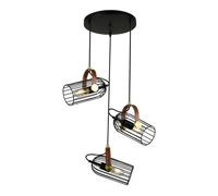 Netlighting Industrial & Retro Hanging Pendant Black 3 Light E27 Netlighting Black