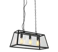 Netlighting Industrial & Retro Hanging Pendant Black Matt 3 Light E27 Netlighting Black
