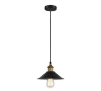Netlighting Industrial & Retro Hanging Pendant Black Metal Alloy Shade E27 Netlighting Black