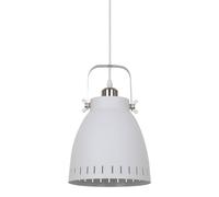 Netlighting Industrial & Retro Hanging Pendant White Nickel White Shade E27 Netlighting White