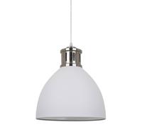 Netlighting Industrial & Retro Hanging Pendant White Nickel White Shade E27 Netlighting White