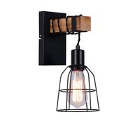 Netlighting Industrial & Retro Wall Lamp Black 1 Light E27 Netlighting Black