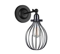 Netlighting Industrial & Retro Wall Lamp Black 1 Light E27 Netlighting Black