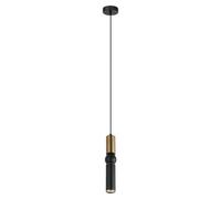 Netlighting Isidora Modern 1 Light Slim Pendant Ceiling Light GU10 in Black Netlighting Black