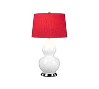 Luminosa Lighting Luminosa Isla Batten, Polished Nickel, White, Red