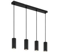 Netlighting James Bar Pendant Ceiling Light Matt Black 4x GU10 Netlighting Black