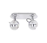 Netlighting James Modern 2 Light Twin Ceiling Spotlight GU10 in Silver Netlighting Silver