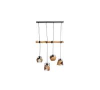 Luminosa Lighting Luminosa Java Bar Pendant Ceiling Light Black 4X E27