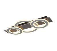 Netlighting Jayden 3 Ring Semi Flush Ceiling Light Anthracite 3x LED 3000K in Grey Netlighting Grey