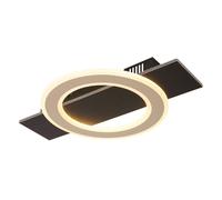 Netlighting Jayden Integrated LED Semi Flush Ceiling Light Matt Black LED 3000K Netlighting Black