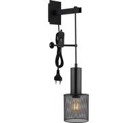 Netlighting Jedd 12cm Wall Lamp Matt Black 1x E27 Netlighting Black