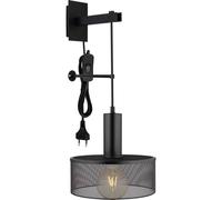 Netlighting Jedd 25cm Wall Lamp Matt Black 1x E27 Netlighting Black