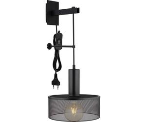 Netlighting Jedd 25cm Wall Lamp Matt Black 1x E27 Netlighting Black