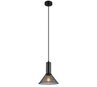 Netlighting Jedd Dome Pendant Ceiling Light Matt Black 1x E27 Netlighting Black