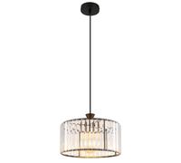 Netlighting Jordana Cylindrical Pendant Ceiling Light Matt Black 1x E27 Netlighting Black