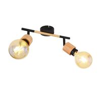 Luminosa Lighting Luminosa Jorna Twin Ceiling Spotlight Matt Black 2X E27