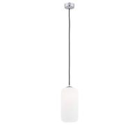 Netlighting Kalimera Dome Pendant Ceiling Light Opal Matt Chrome in White Netlighting White